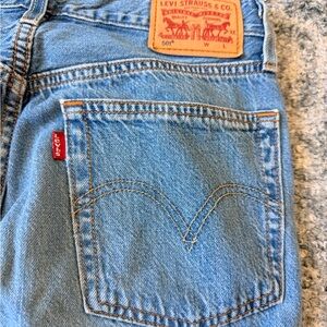Vintage Levi 501 Blue Jeans with raw hem